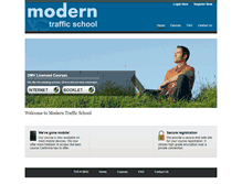 Tablet Screenshot of moderntrafficschool.net